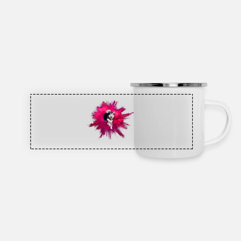Malamute Uhlan - Panoramic Camper Mug - white