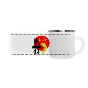 La Loire - Mug panoramique émaillé - blanc - Devant