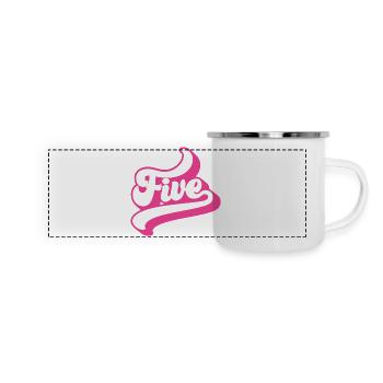 Five 5th Birthday For Girls 5 Years Old - Panoramic Camper Mug - white - Front