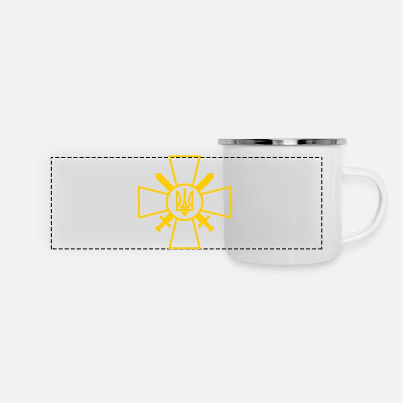Ukraine - Mug panoramique émaillé - blanc