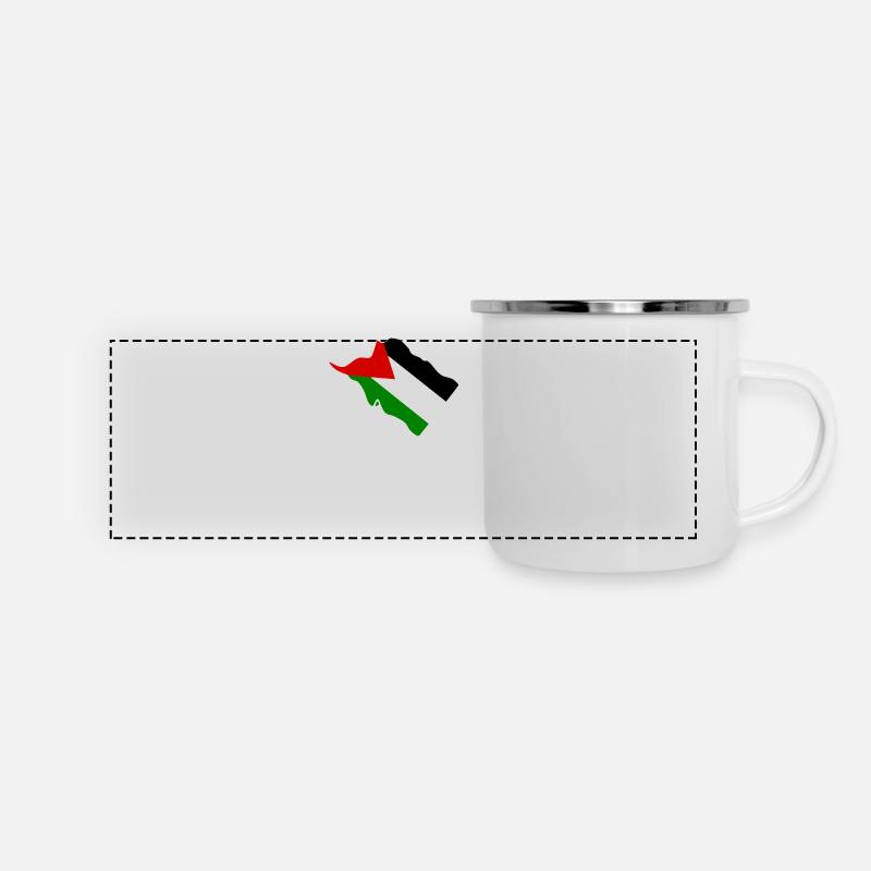 Free palestine - Panoramic Camper Mug - white