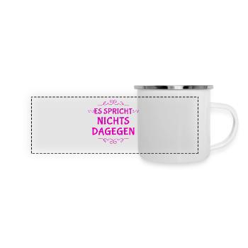 geht klar - Panorama Emaille-Tasse - Weiß - Vorne