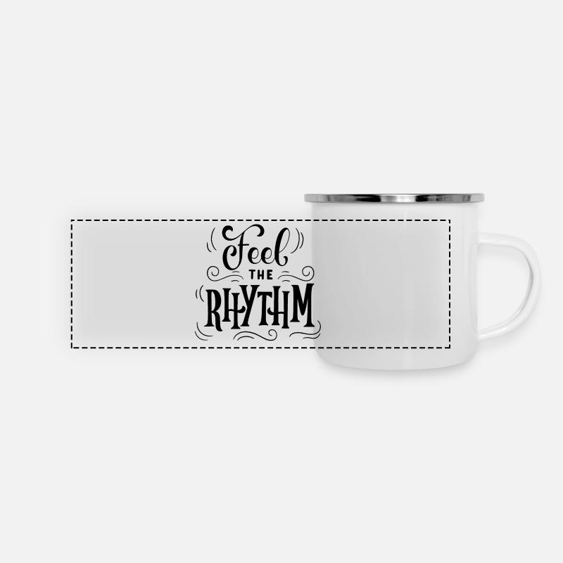 Feel the Rhythm - Panoramic Camper Mug - white