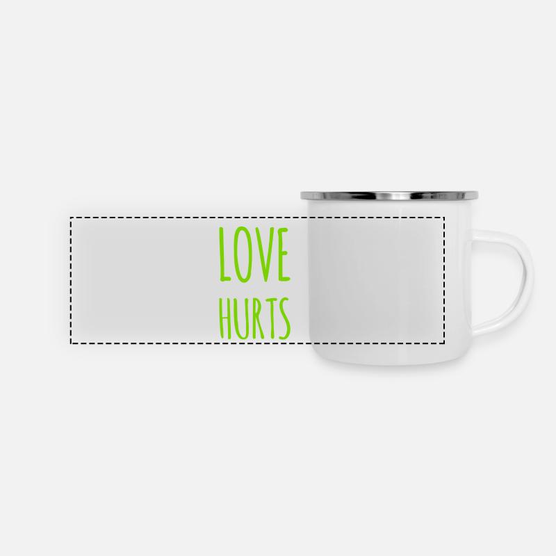 Love Hurts - Panoramic Camper Mug - white