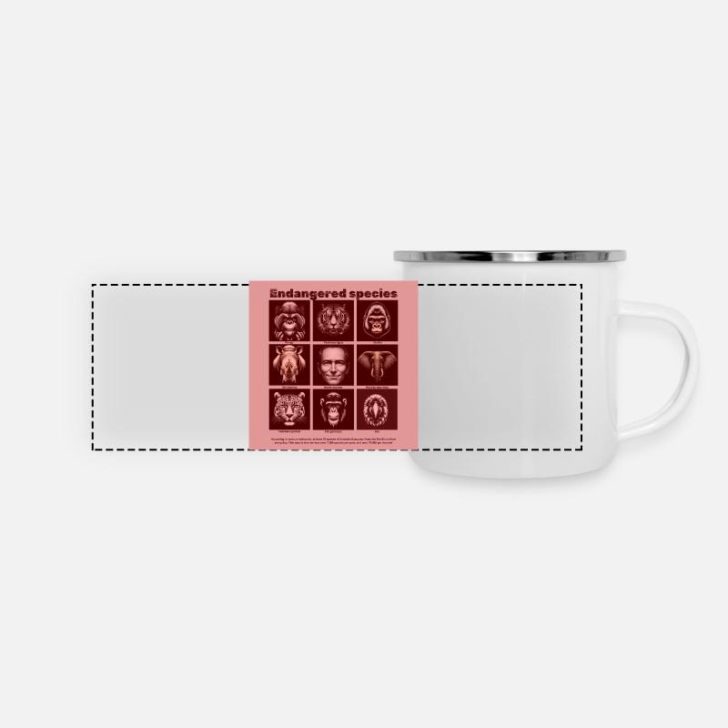 Espèce en danger - Mug panoramique émaillé - blanc