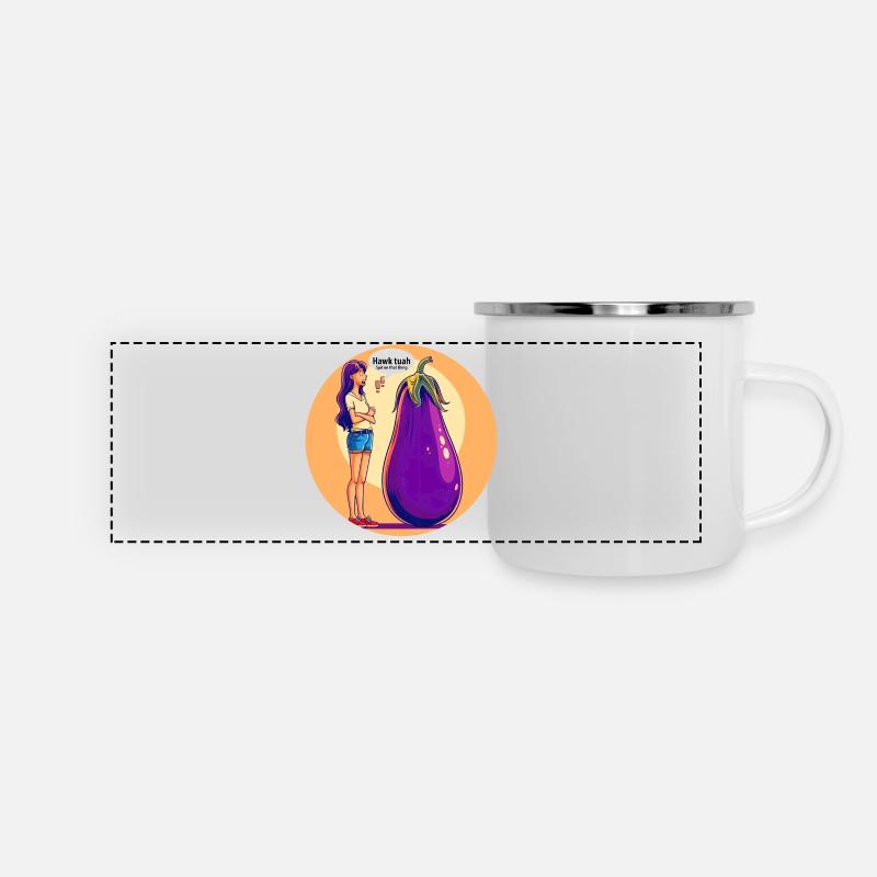 Talking vegetables - Panoramic Camper Mug - white