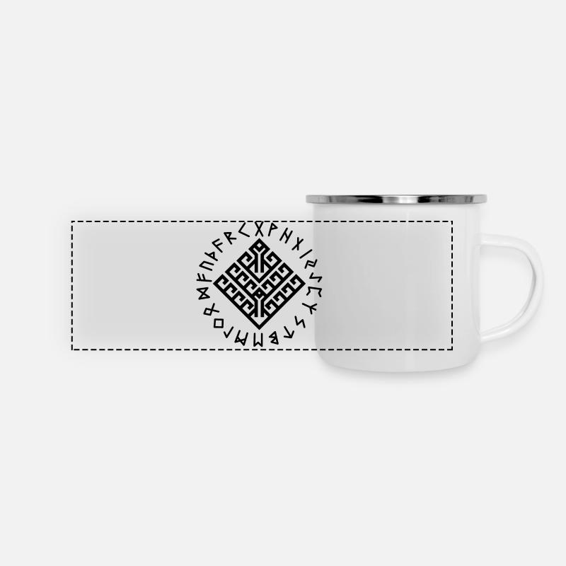 Yggdrasil (BR) - Mug panoramique émaillé - blanc