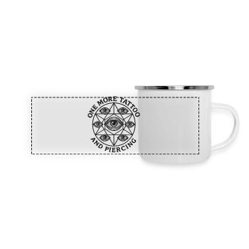All-Seeing Circle Tattoo - Panoramic Camper Mug - white - Front