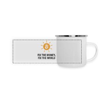 Fix_the_money - Panoramic Camper Mug - white - Front