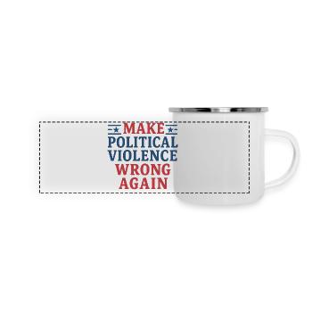 Getting political violence wrong again - Panoramic Camper Mug - white - Front