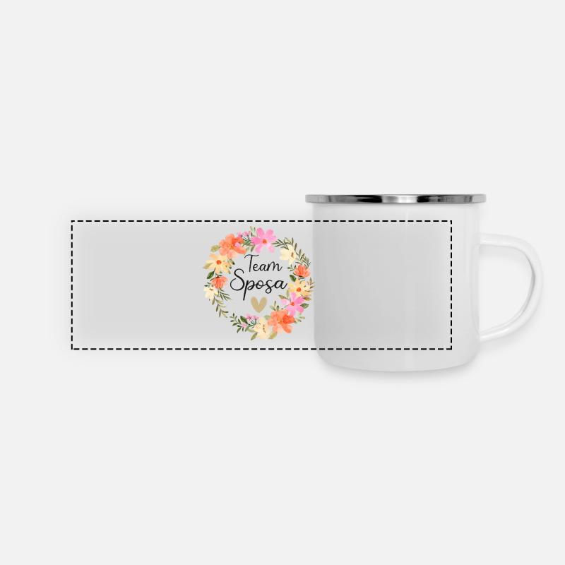 Team_Sposa - Mug panoramique émaillé - blanc