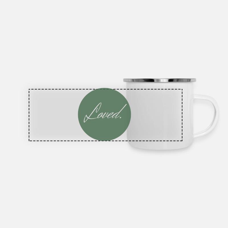 Loved - Panoramic Camper Mug - white