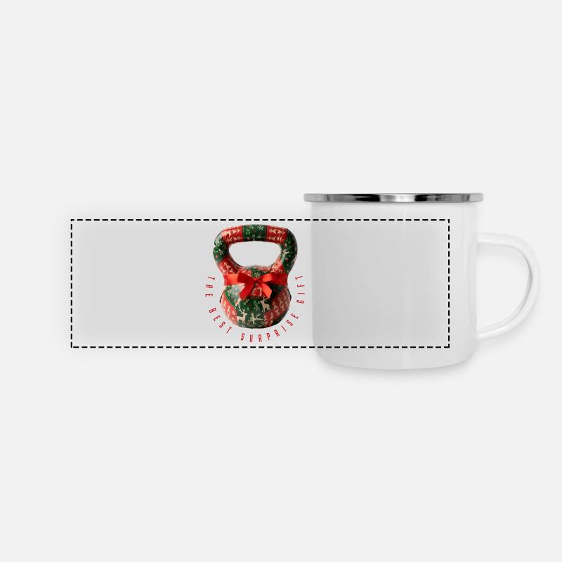 Kettlebell -- The Best Suprise Gift - Panoramic Camper Mug - white