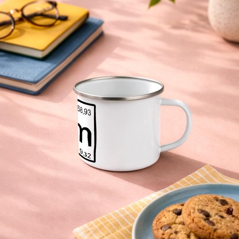 Conception des éléments de thulium Mug panoramique émaillé