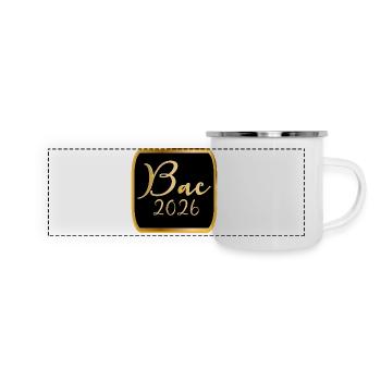 France Lycée BAC 2026 - Mug panoramique émaillé - blanc - Devant