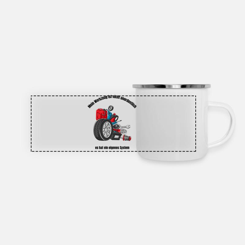 Conception mécanique – Conception d’outils au tournevis - Mug panoramique émaillé - blanc