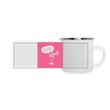 Sois une voix, pas un écho - Mug panoramique émaillé - blanc - Devant