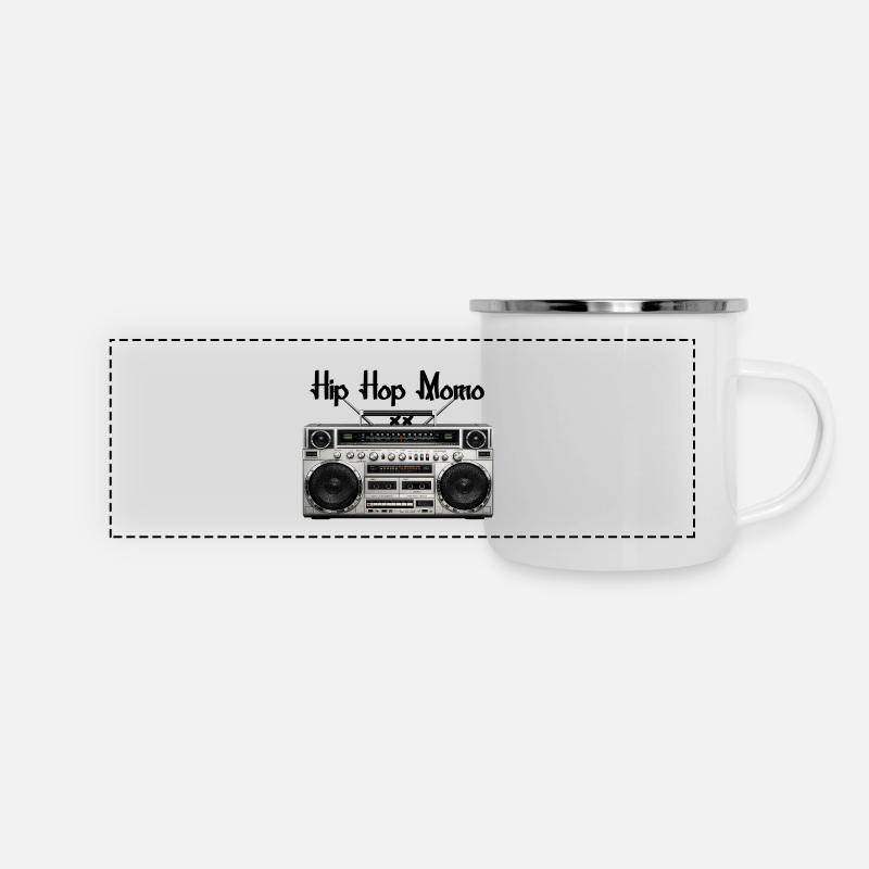 Ghetto blaster - Mug panoramique émaillé - blanc