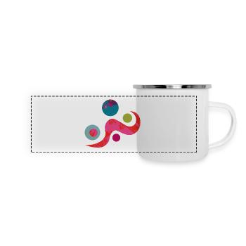 Yoga design_50 - Panoramic Camper Mug - white - Front