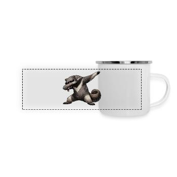 Dabbing anteater - Panoramic Camper Mug - white - Front