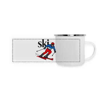 Ski Sport - Panoramic Camper Mug - white - Front