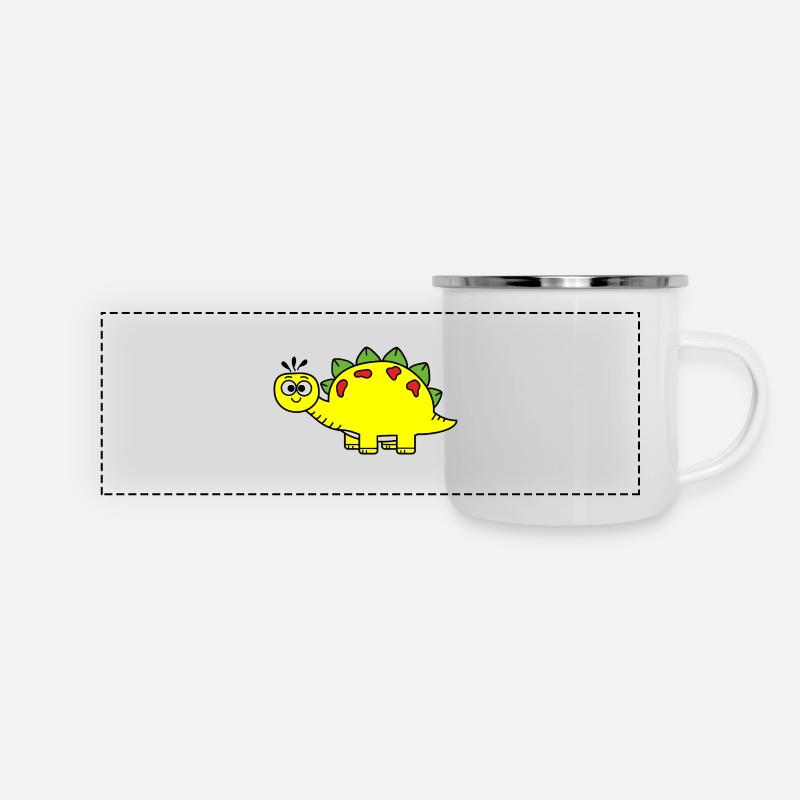 Dino - Panoramic Camper Mug - white
