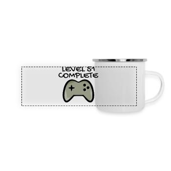 51st birthday - 51 years gift - Panoramic Camper Mug - white - Front