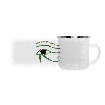 horusauge e 226 - Panorama Emaille-Tasse - Weiß - Vorne