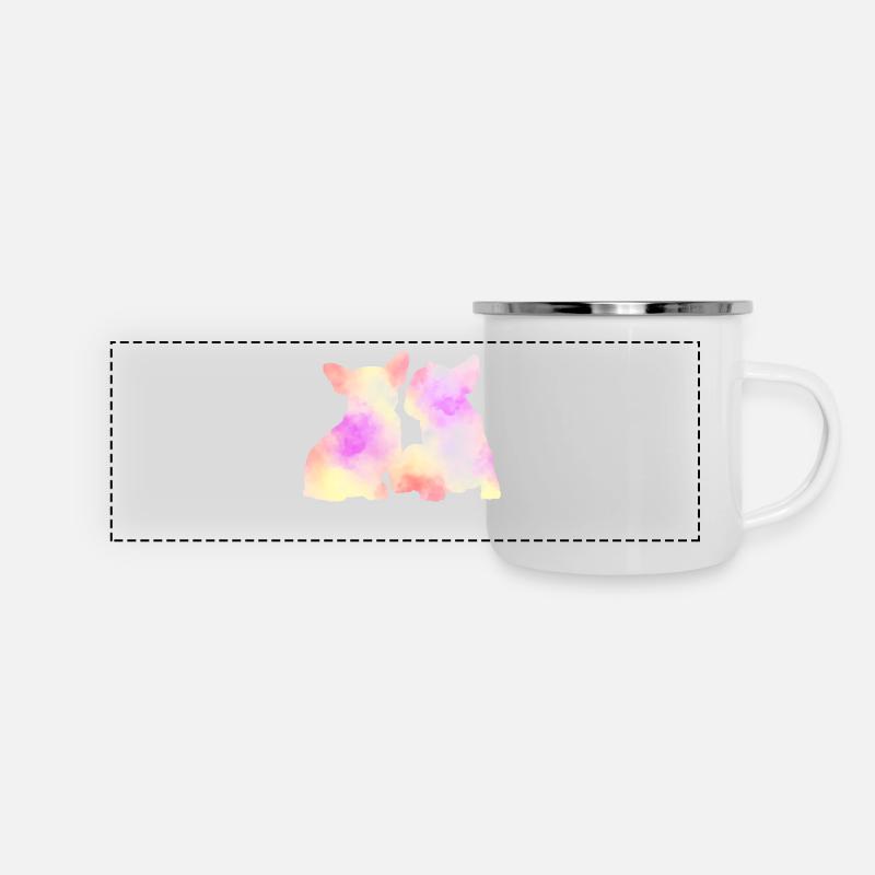 French Bulldog - Panoramic Camper Mug - white