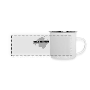 MAJORQUE CALA RATJADA - Mug panoramique émaillé - blanc - Devant