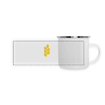 Blé - Mug panoramique émaillé - blanc - Devant