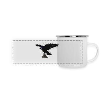 Raven - color blob - Panoramic Camper Mug - white - Front