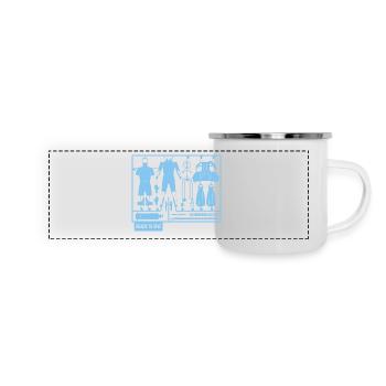 J'peux pas, j'ai plongée sous marine. - Mug panoramique émaillé - blanc - Devant