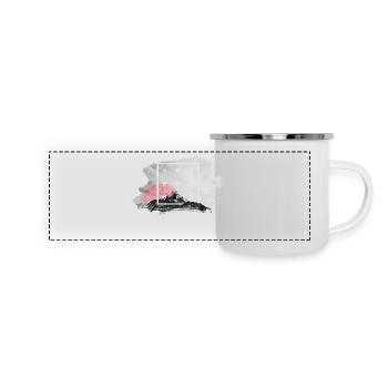 Adventure - Mug panoramique émaillé - blanc - Devant
