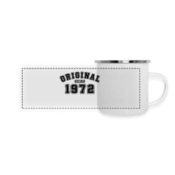 Original Since 1972 Vintage Birthday Birthday - Panoramic Camper Mug - white - Front