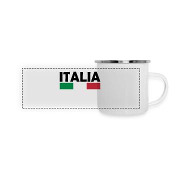 Italie - Mug panoramique émaillé - blanc - Devant