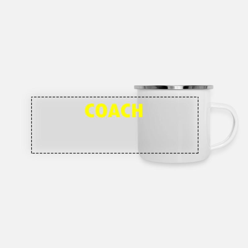 Coach - Mug panoramique émaillé - blanc