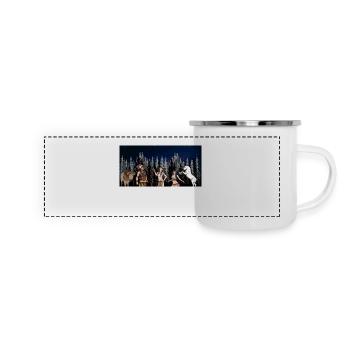 Wilderness Wild West Shaman Warrior - Panoramic Camper Mug - white - Front
