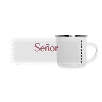 Señor Engagement Groom To Be Wedding Party - Mug panoramique émaillé - blanc - Devant