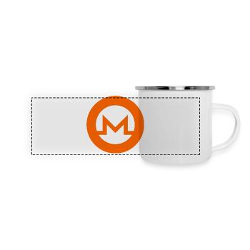 monero - Mug panoramique émaillé - blanc - Devant