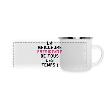 Patron / Chef / Président / Club / PDG / Patron - Mug panoramique émaillé - blanc - Devant