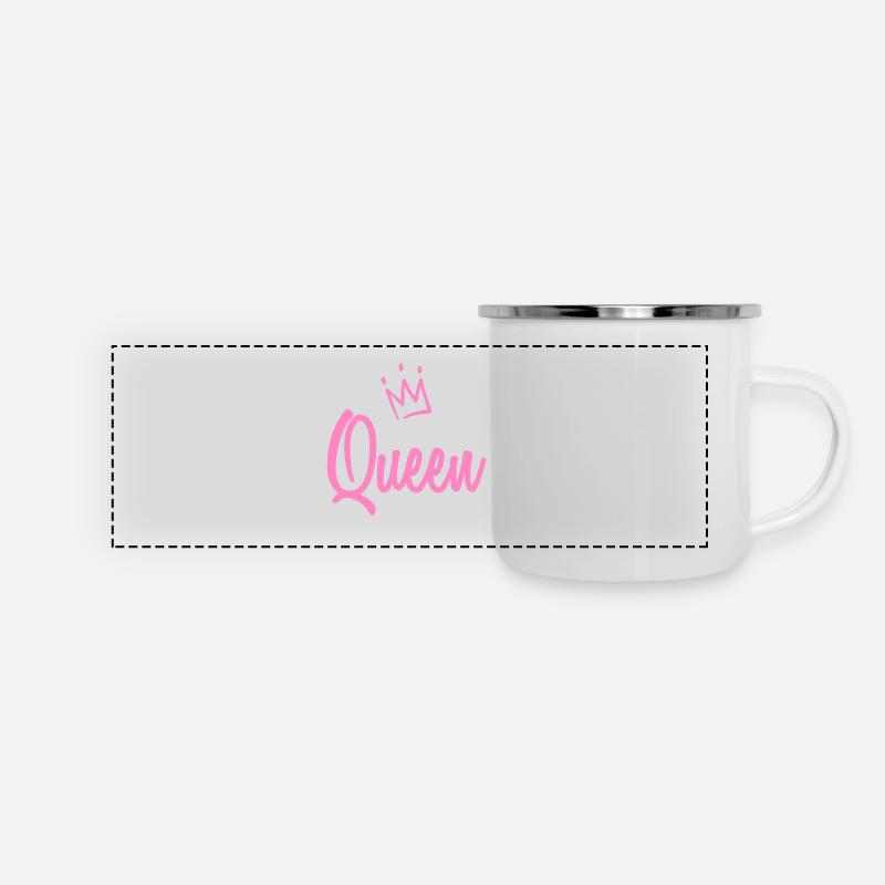 Birthday Queen Birthday Queen - Panoramic Camper Mug - white