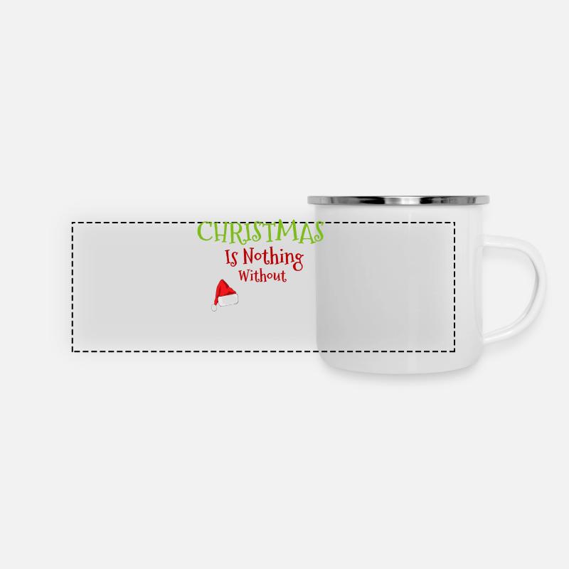 Christmas is Nothing without Me - Funny Christmas - Panoramic Camper Mug - white