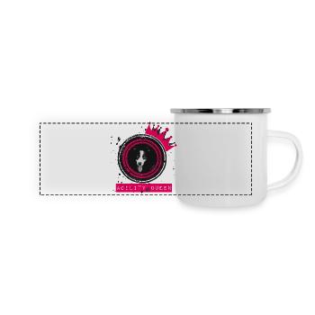 Agility Queen – The Ultimate Canine Royalty - Panoramic Camper Mug - white - Front