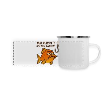 Nautic Design I've had enough, I'm going fishing Fish - Panoramic Camper Mug - white - Front