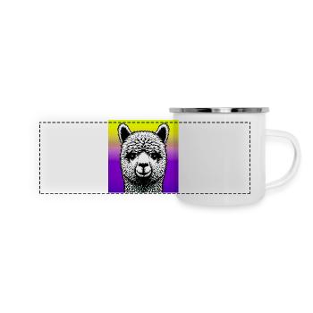 Alpaca - Panoramic Camper Mug - white - Front