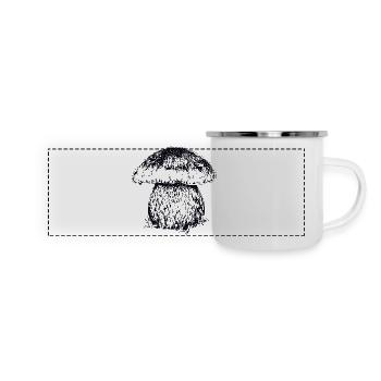 CÈPE DE BORDEAUX - Mug panoramique émaillé - blanc - Devant