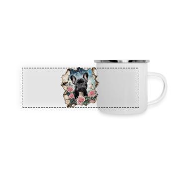 French Bulldog - Panoramic Camper Mug - white - Front