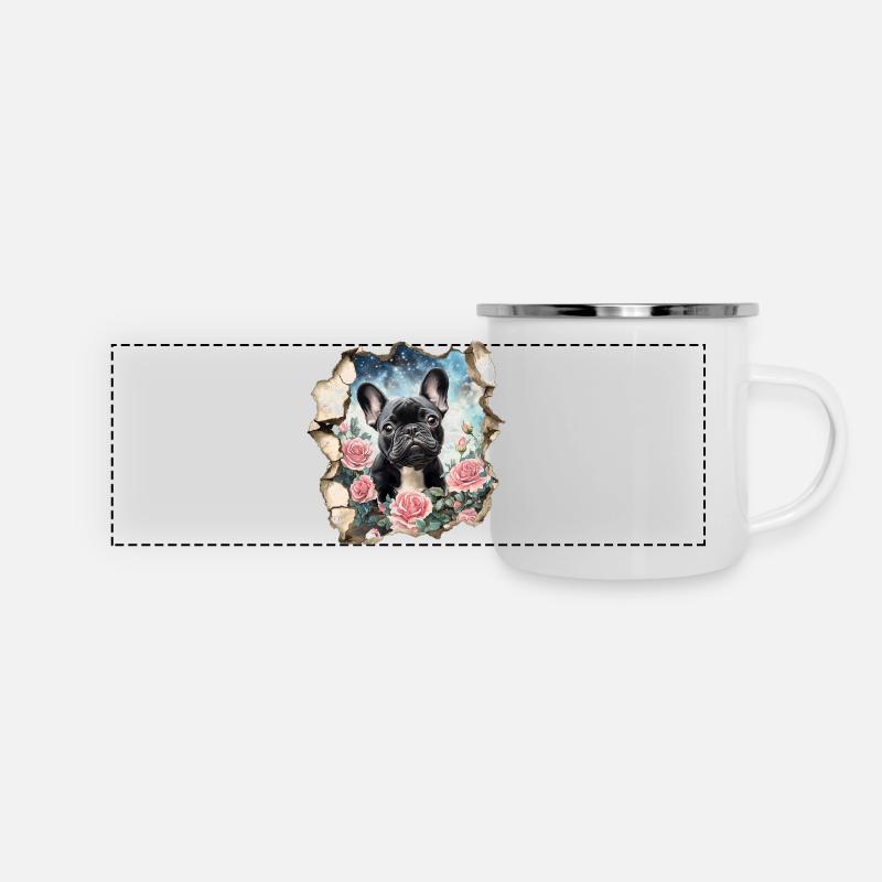 French Bulldog - Panoramic Camper Mug - white