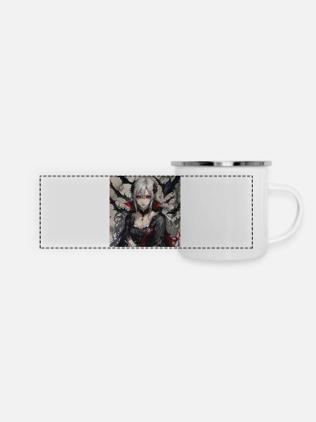 Vampire Maiden - Panoramic Camper Mug - white